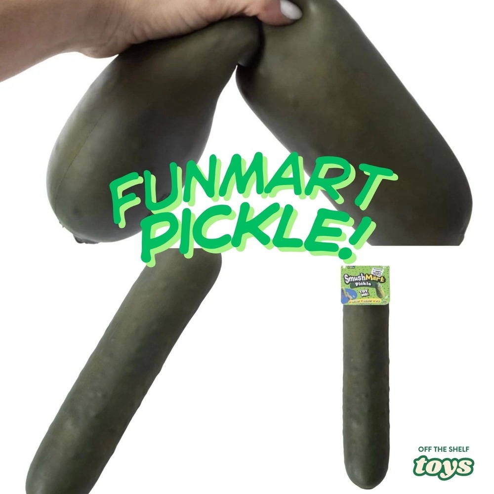 VIRAL Squishy Pickle Smushmart JUMBO Squeezy TIK TOK Sensory Toy 11"